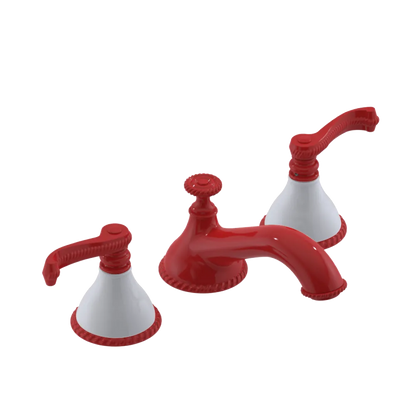 Rubinet Widespread Lav. Set. (less drain) Red