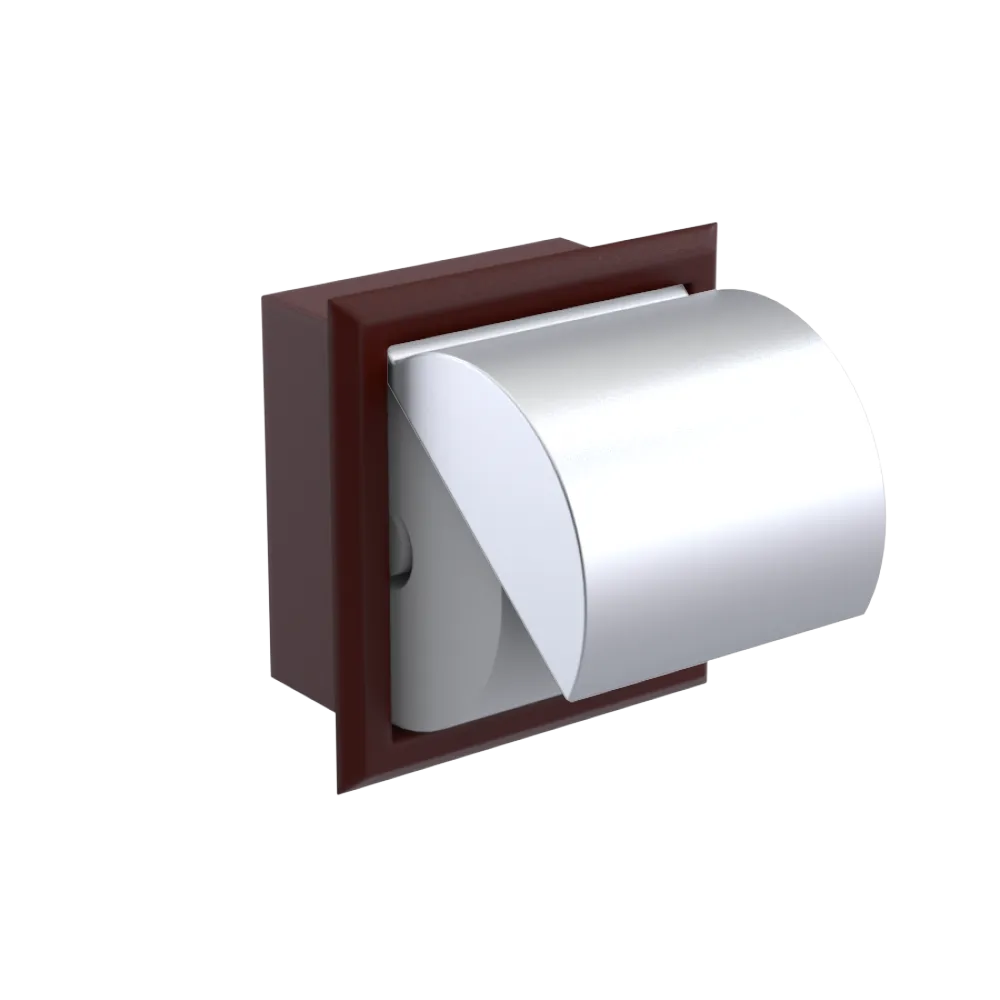 Rubinet RECESSED TOILET PAPER HOLDER Bordeaux