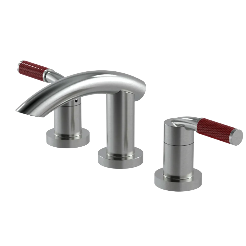 Rubinet Widespread Lav. Set. (less drain) Satin Nickel