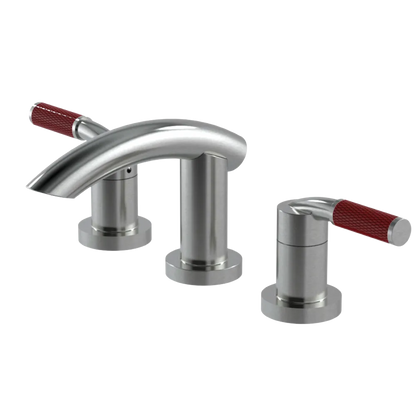 Rubinet Widespread Lav. Set. (less drain) Satin Nickel