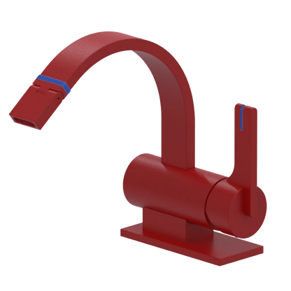 Rubinet Single Control Bidet Fitting (less drain) Maroon
