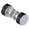 Rubinet Shower Door Knob (set) Satin Chrome