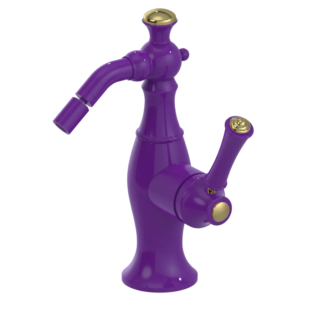 Rubinet Single Control Bidet Fitting (less drain) Purple Haze
