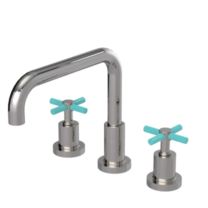 Rubinet Widespread Kitchen Set Polished Nickel