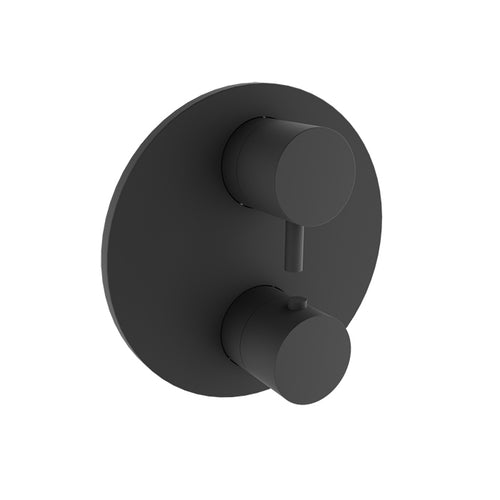 Baril Complete thermostatic pressure balanced shower valve with 2-way diverter