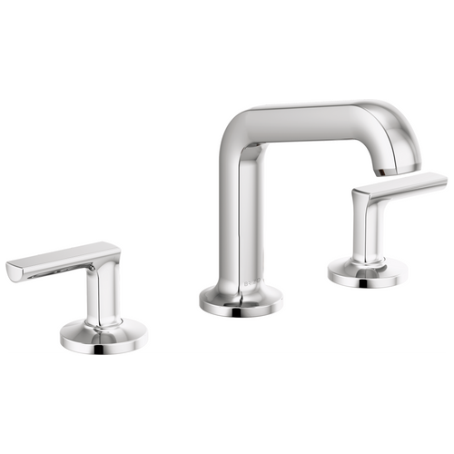 Brizo Widespread Lavatory Faucet With Angled Spout Less Handles 15 Gpm