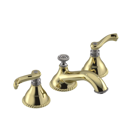 Rubinet Widespread Lav. Set. (less drain) Gold