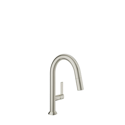 Baril Single-hole bar / prep kitchen faucet with 2-function pull-down spray