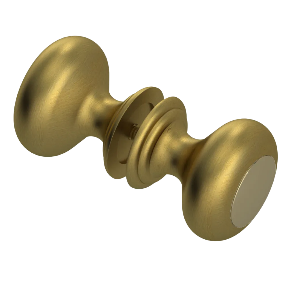 Rubinet Shower Door Knob (set) Antique Brass Matt
