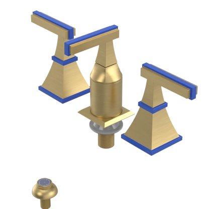 Rubinet Bidet Fitting with Spray, Diverter, and Vacum Breaker (Less Drain) Satin Brass
