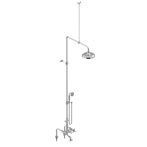 Rubinet Deck Mount Tub & Shower with Hand Held Shower Chrome