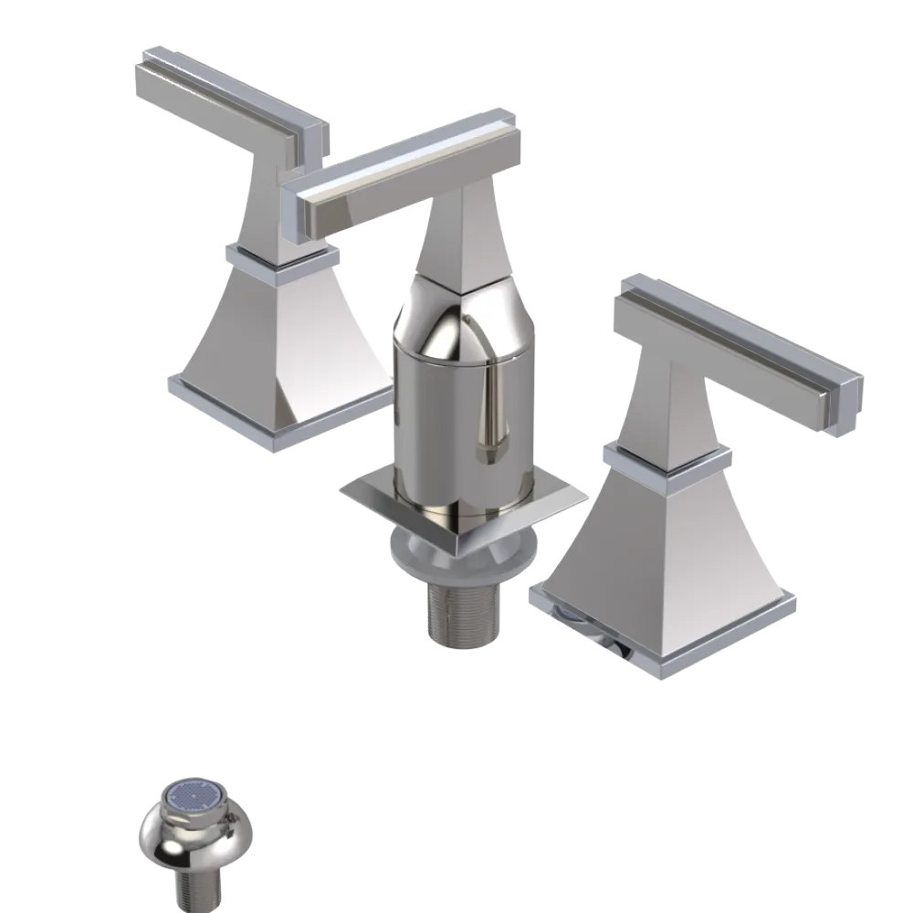 Rubinet Bidet Fitting with Spray, Diverter, and Vacum Breaker (Less Drain) Polished Nickel