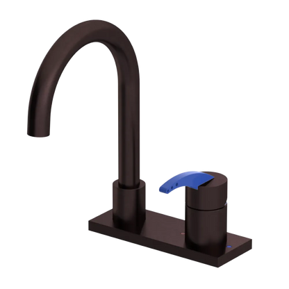 Rubinet 4" Centre Single Control Lav. Set. (less drain) Oil Rubbed Bronze