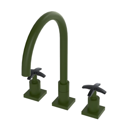 Rubinet Widespread Kitchen Set Green Envy