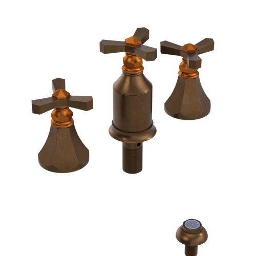 Rubinet Bidet Fitting with Spray, Diverter, and Vacum Breaker (Less Drain) Oil Rubbed Bronze