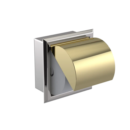 Rubinet RECESSED TOILET PAPER HOLDER Polished Nickel