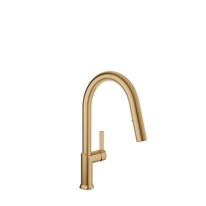 Baril Single-hole kitchen faucet with 2-function pull-down spray