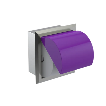 Rubinet RECESSED TOILET PAPER HOLDER Satin Nickel