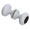 Rubinet Shower Door Knob (set) White