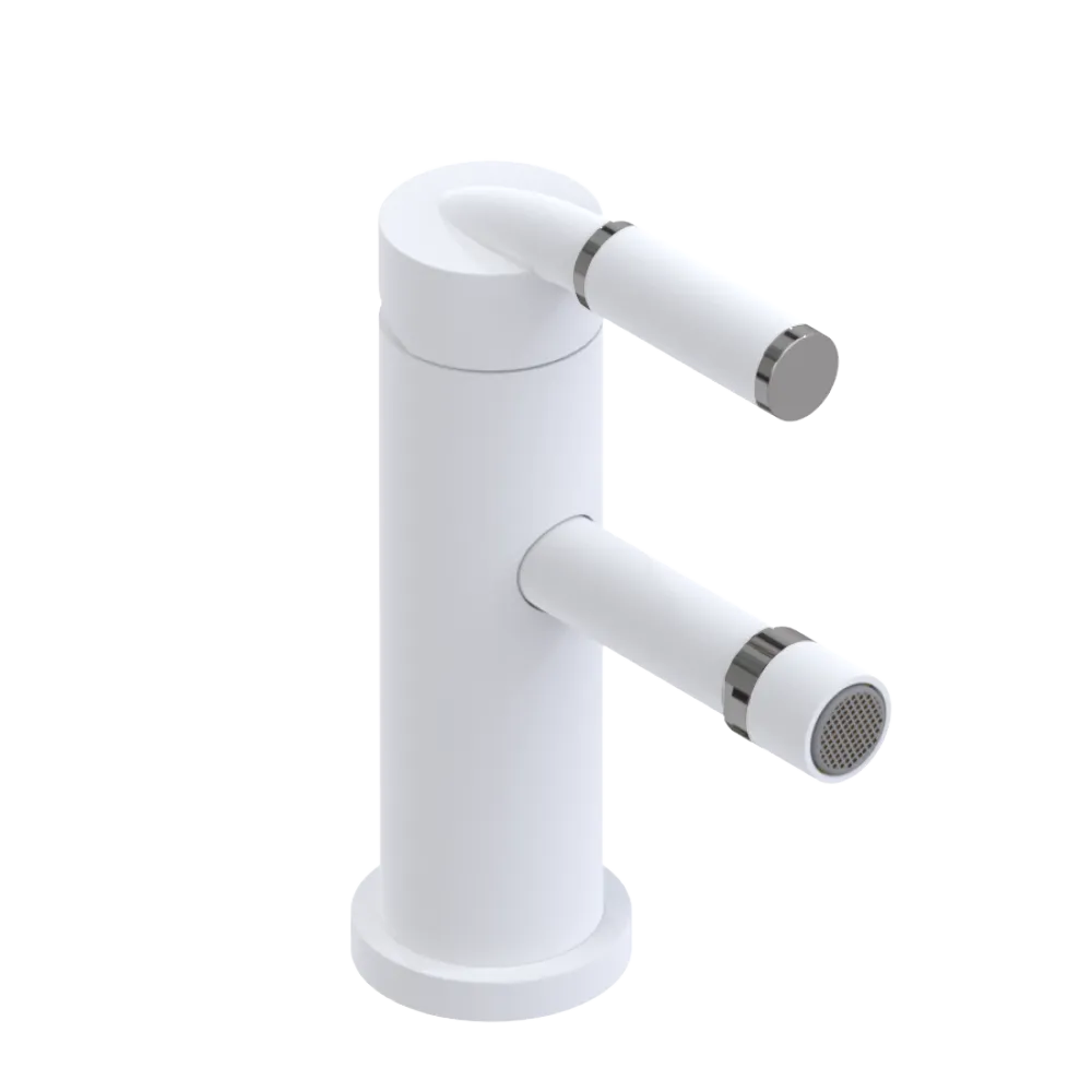 Rubinet Single Control Bidet Fitting (less drain) Matt White