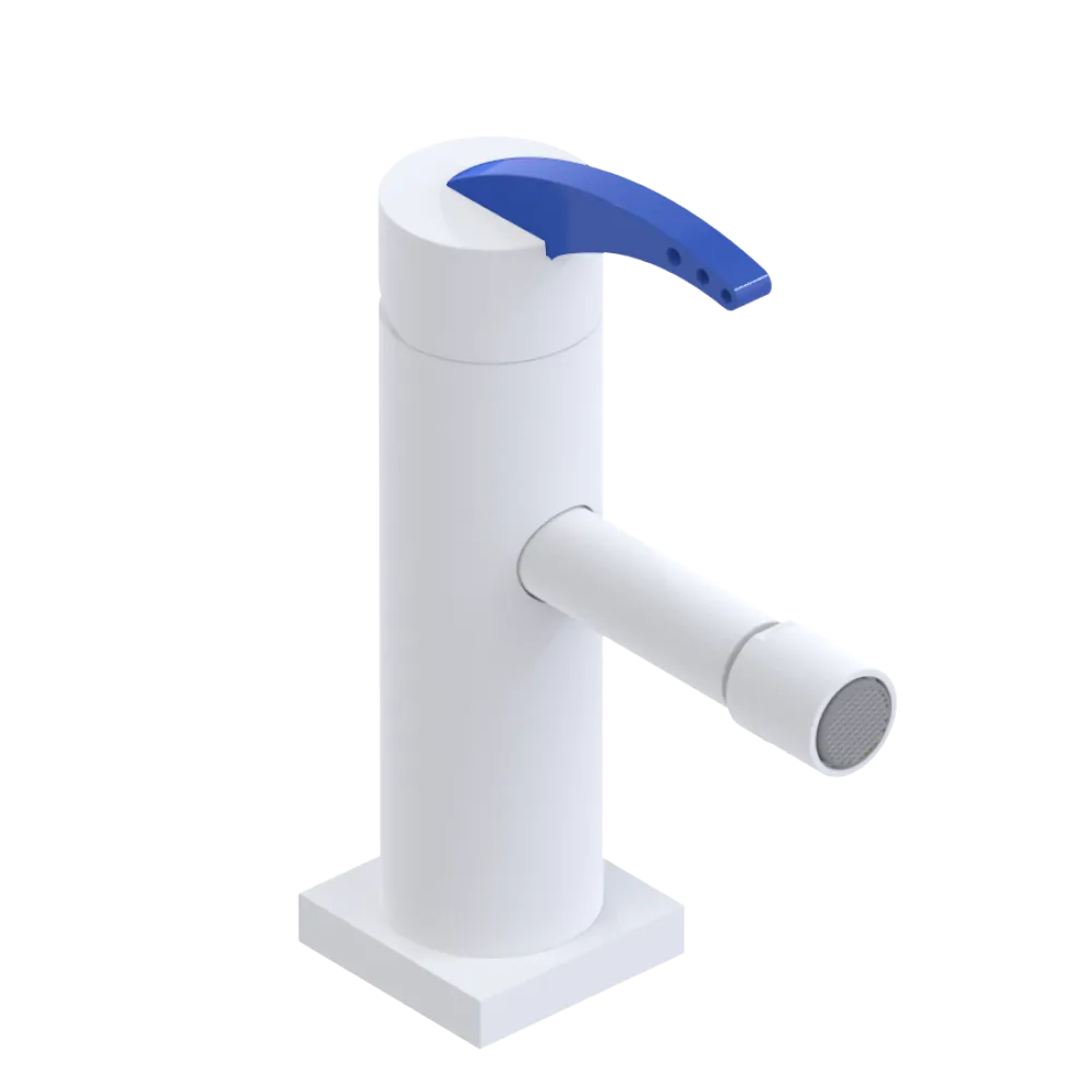 Rubinet Single Control Bidet Fitting (less drain) Matt White