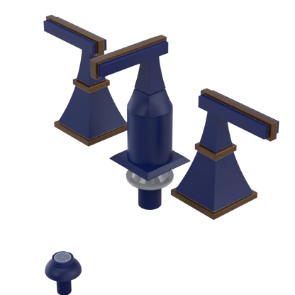Rubinet Bidet Fitting with Spray, Diverter, and Vacum Breaker (Less Drain) Midnight Blue