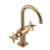 Rubinet Single Hole Dual Handle Lav. Set. (less drain) Satin Gold
