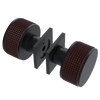 Rubinet Shower Door Knob (set) Matt Black