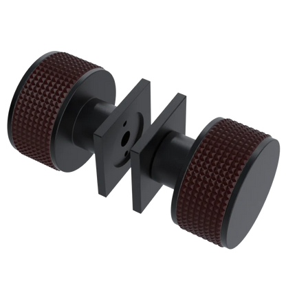 Rubinet Shower Door Knob (set) Matt Black