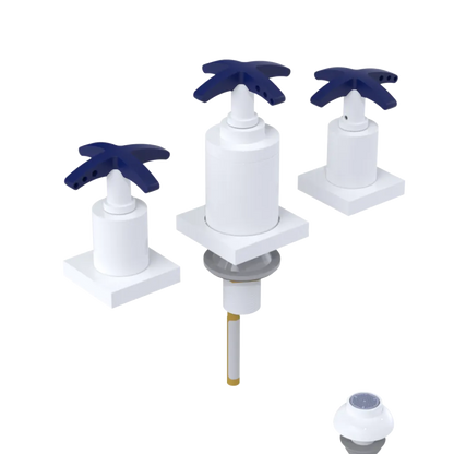 Rubinet Bidet Fitting with Spray, Diverter, and Vacuum Breaker (less drain) White
