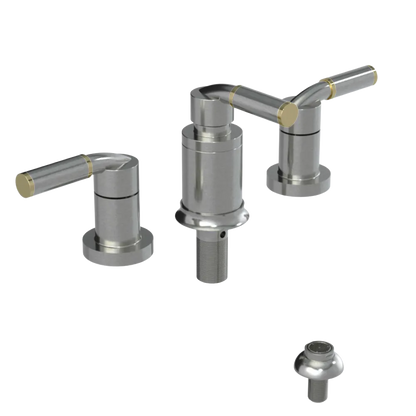 Rubinet Bidet Fitting with Spray, Diverter, and Vacuum Breaker (less drain) Satin Nickel