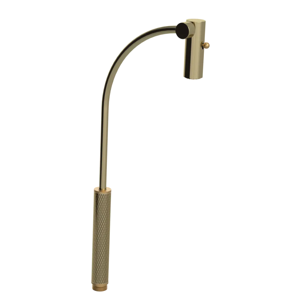 Rubinet Hand Held Shower Bidet Only Natural Brass