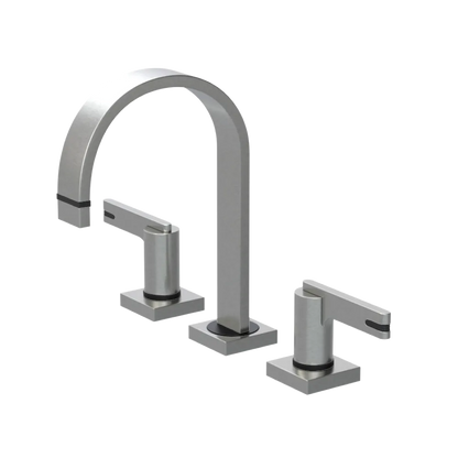 Rubinet Widespread Lav. Set. (less drain) Satin Nickel