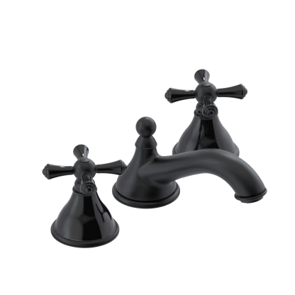 Rubinet Widespread Lav. Set. (less drain) Matt Black