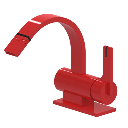 Rubinet Single Control Bidet Fitting (less drain) Red