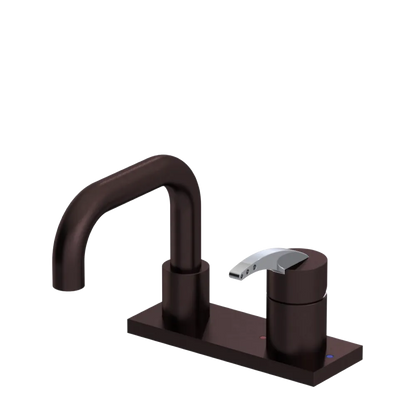 Rubinet 4" Centre Single Control Lav. Set. with Genesis spout (less drain) Oil Rubbed Bronze