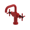 Rubinet Single Hole Dual Handle Lav. Set. (less drain) Red
