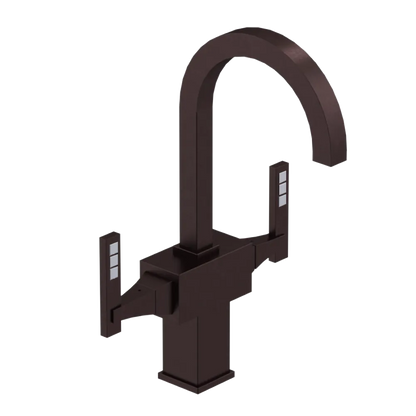 Rubinet Single Hole Dual Handle Lav. Set. (less drain) Oil Rubbed Bronze
