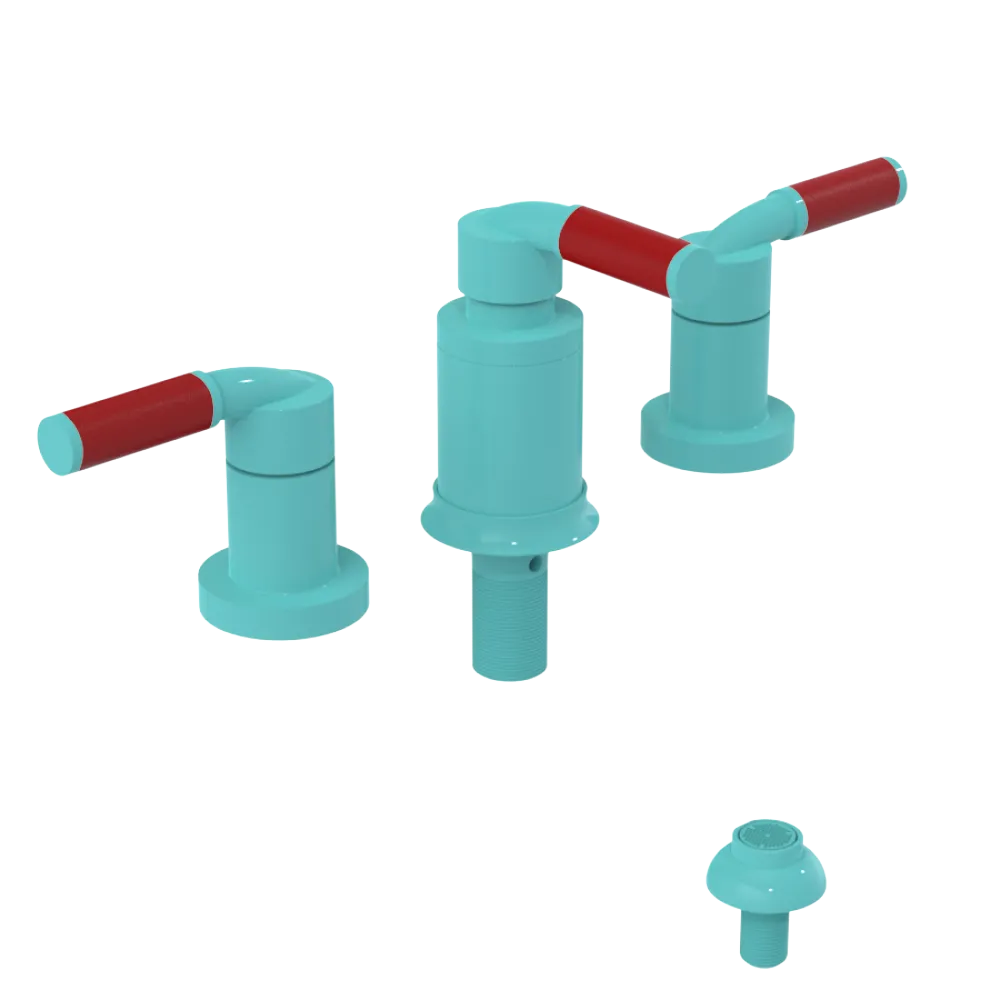 Rubinet Bidet Fitting with Spray, Diverter, and Vacuum Breaker (less drain) Aqua