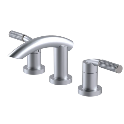 Rubinet Widespread Lav. Set. (less drain) Satin Chrome