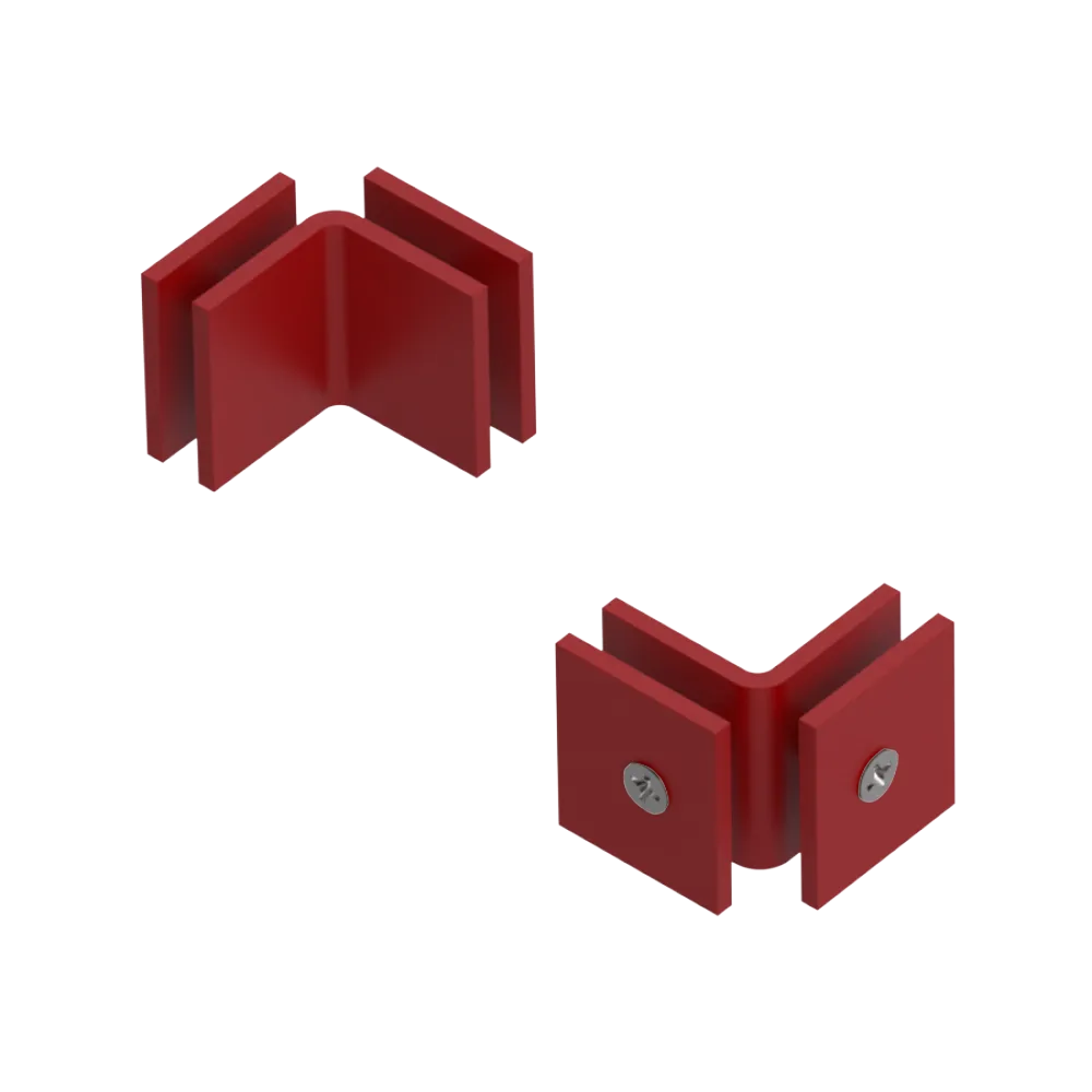 Rubinet 90 Glass to Glass Open Face Maroon