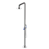 Rubinet Pressure Balance Outdoor Shower with Hand Held Shower & 10" Shower Head - 304 Stainless Steel Polished Nickel