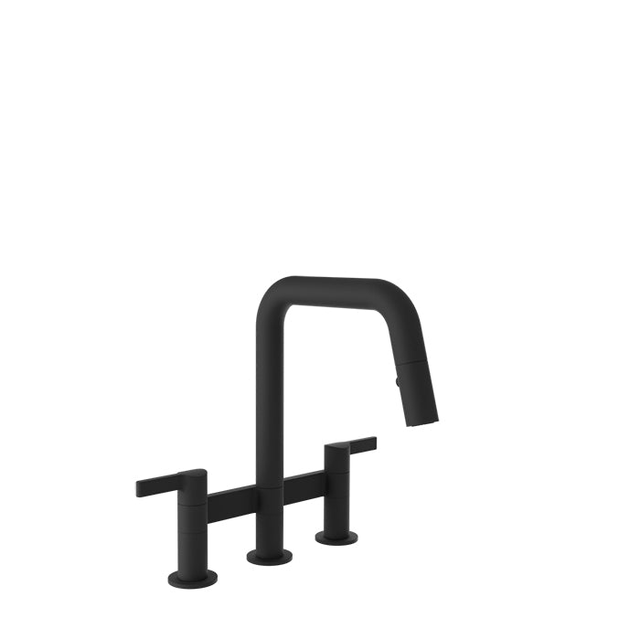 Baril Bridge kitchen faucet with 2-function pull-down spray