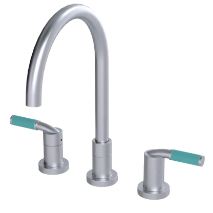 Rubinet Widespread Kitchen Set Satin Chrome