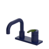 Rubinet 4" Centre Single Control Lav. Set. with Genesis spout (less drain) Midnight Blue