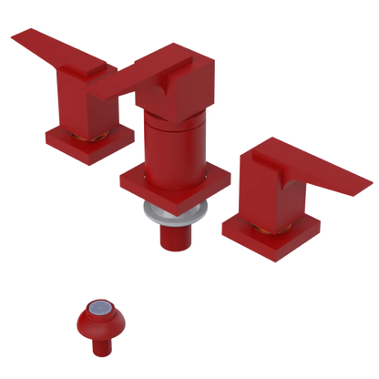 Rubinet Bidet Fitting with Spray, Diverter, and Vacuum Breaker (less drain) Maroon