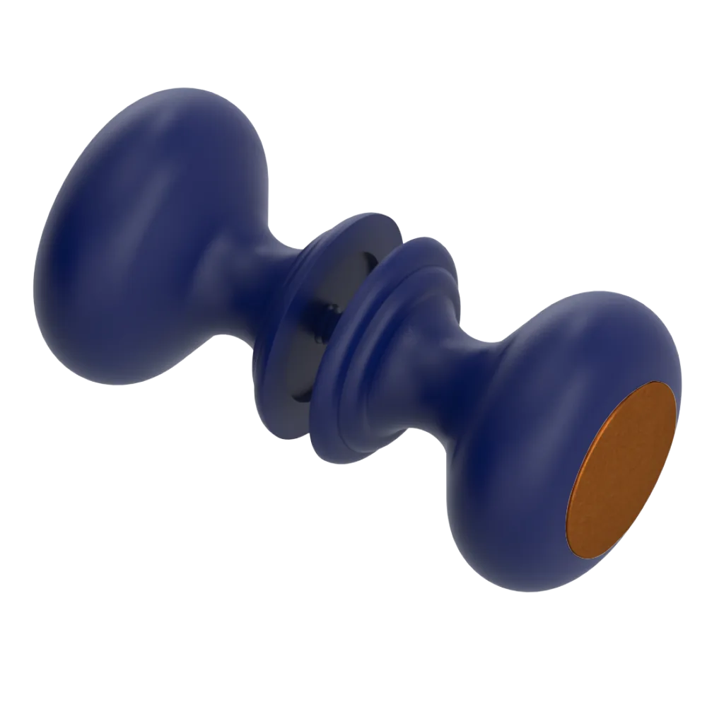 Rubinet Shower Door Knob (set) Midnight Blue