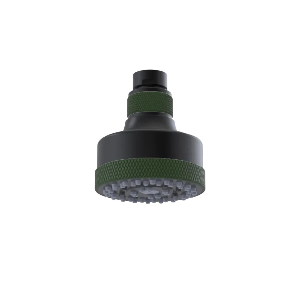 Rubinet 3 FUNCTION SHOWER HEAD Matt Black