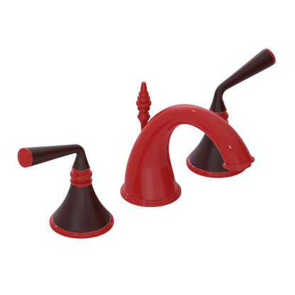 Rubinet Widespread Lav. Set. (less drain) Red