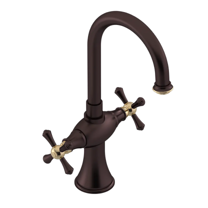 Rubinet Single Hole Dual Handle Lav. Set. (less drain) Oil Rubbed Bronze
